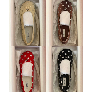 Giày búp bê chấm bi mũi tròn Énnui (fullbox) - Form Lùi Size
