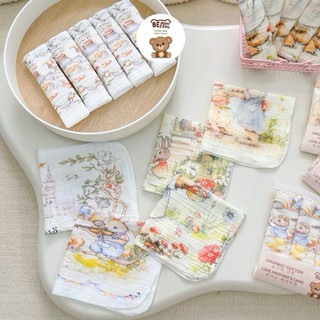 Set 5 Khăn Sữa Muslin Cho Bé Benbaby Cao Cấp – Khăn Xô Cotton Mềm Mịn, Thấm Hút Tốt, An Toàn Cho Trẻ Sơ Sinh