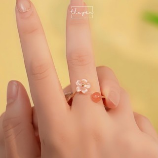 Orla - Nhẫn Anh Đào - Mã Não, Vỏ Sò - Phụ Kiện Trang Sức Xinh Xắn Đi Làm, Đi Chơi, Sự Kiện