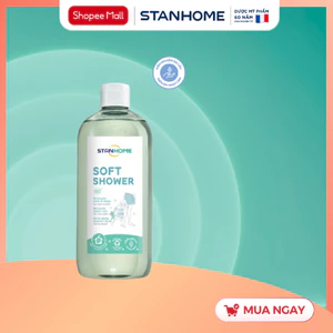 Sữa tắm, rửa mặt không xà phòng cho da nhạy cảm giảm ngứa,dịu kích ứng Stanhome Soft Shower 740ml