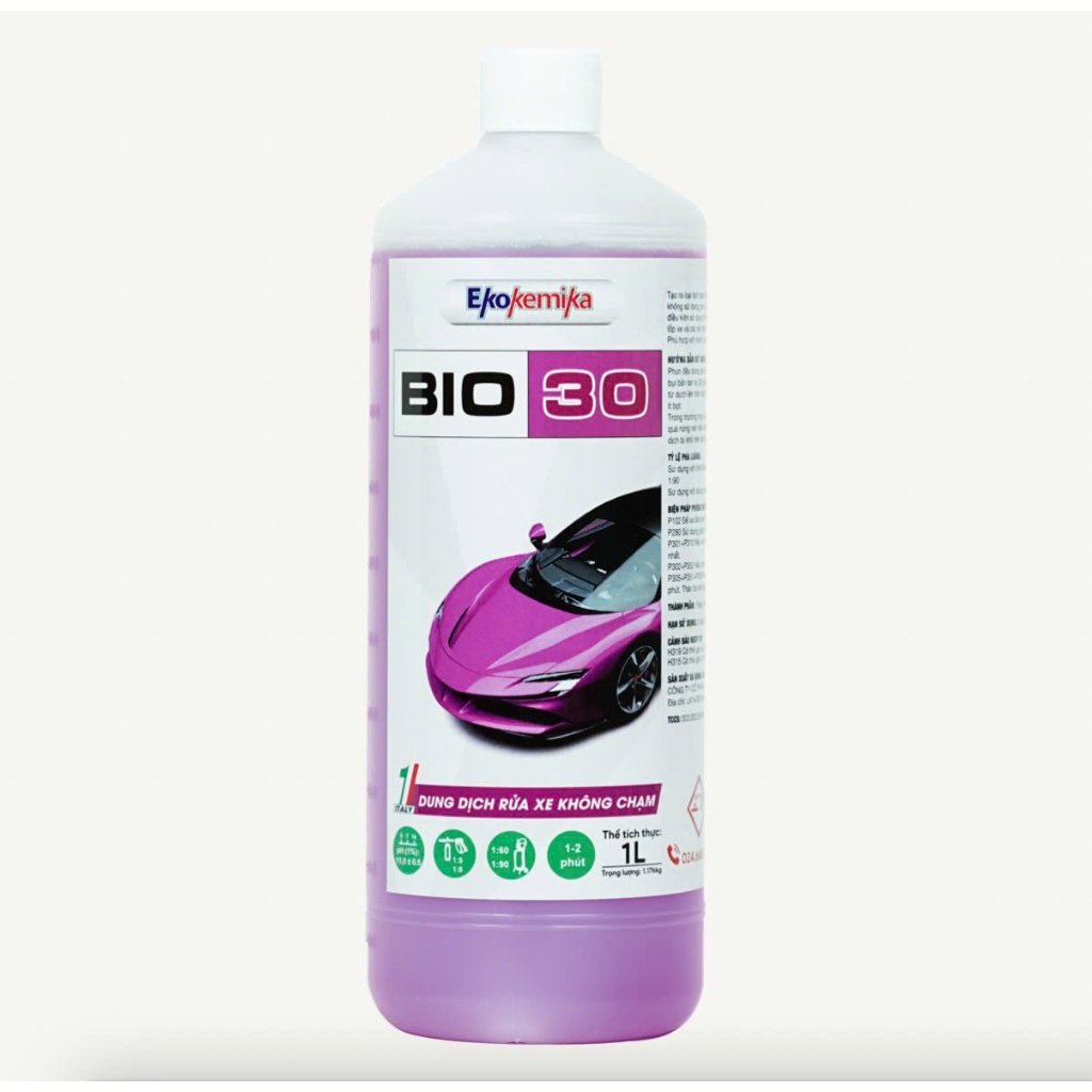 Nước rửa xe không chạm cao cấp đậm đặc Bio 30-1L thương hiệu Ekokemika