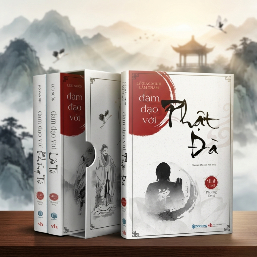 Sách Combo 3 Cuốn: Đàm Đạo với Phật Đà + Đàm Đạo với Khổng Tử + Đàm Đạo với Lão Tử