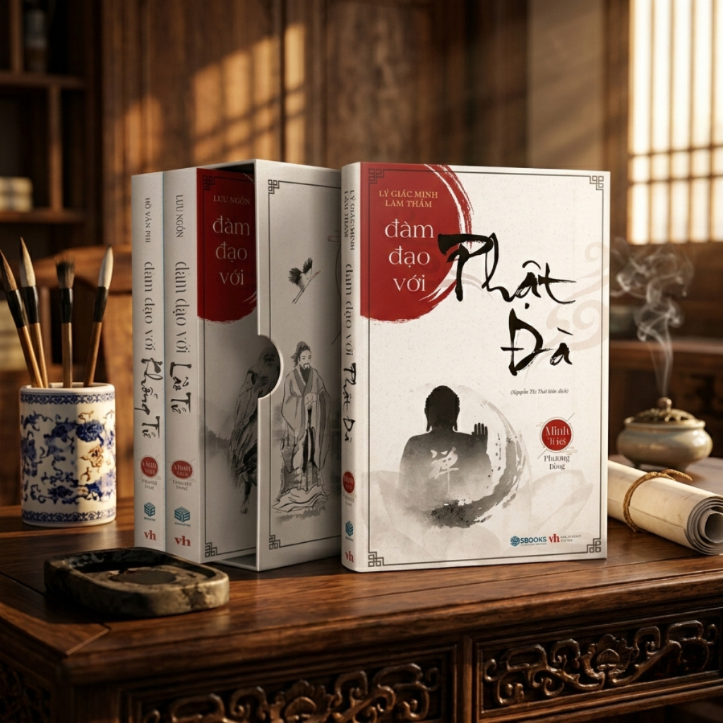 Sách Combo 3 Cuốn: Đàm Đạo với Phật Đà + Đàm Đạo với Khổng Tử + Đàm Đạo với Lão Tử