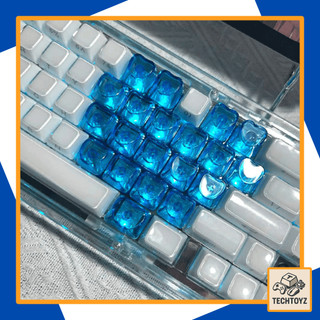 [ Xuyên Led ] Bộ 21 Keycaps Trái Tim - Nhựa PC cao cấp - MAO x Cherry Profile