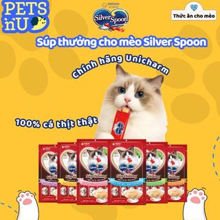 [CHÍNH HÃNG] Súp thưởng cho mèo Silver Spoon Gói 4 thanh Bịch 56gr