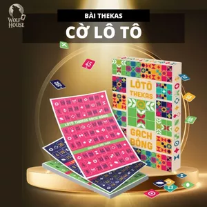 Bộ Lô Tô Gạch Bông Loại Tốt Giấy Cứng Giải Trí Gia Đình Bạn Bè MaSoi SG