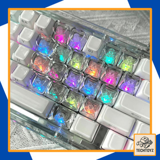 [ Xuyên Led ] Bộ 21 Keycaps Trái Tim - Nhựa PC cao cấp - MAO x Cherry Profile