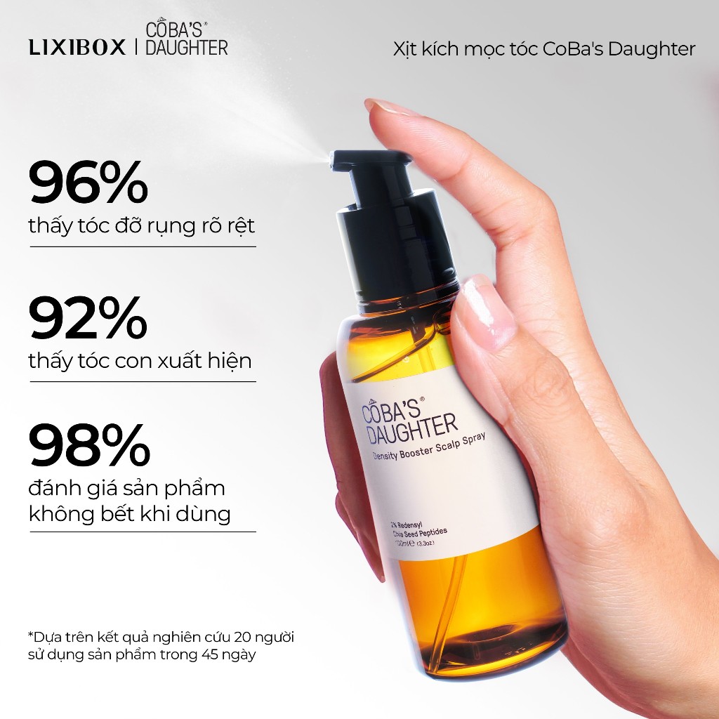 [Gift] Xịt Hỗ Trợ Mọc Tóc CoBa's Daughter Density Booster Scalp Spray - Không Bết Tóc - 100ml