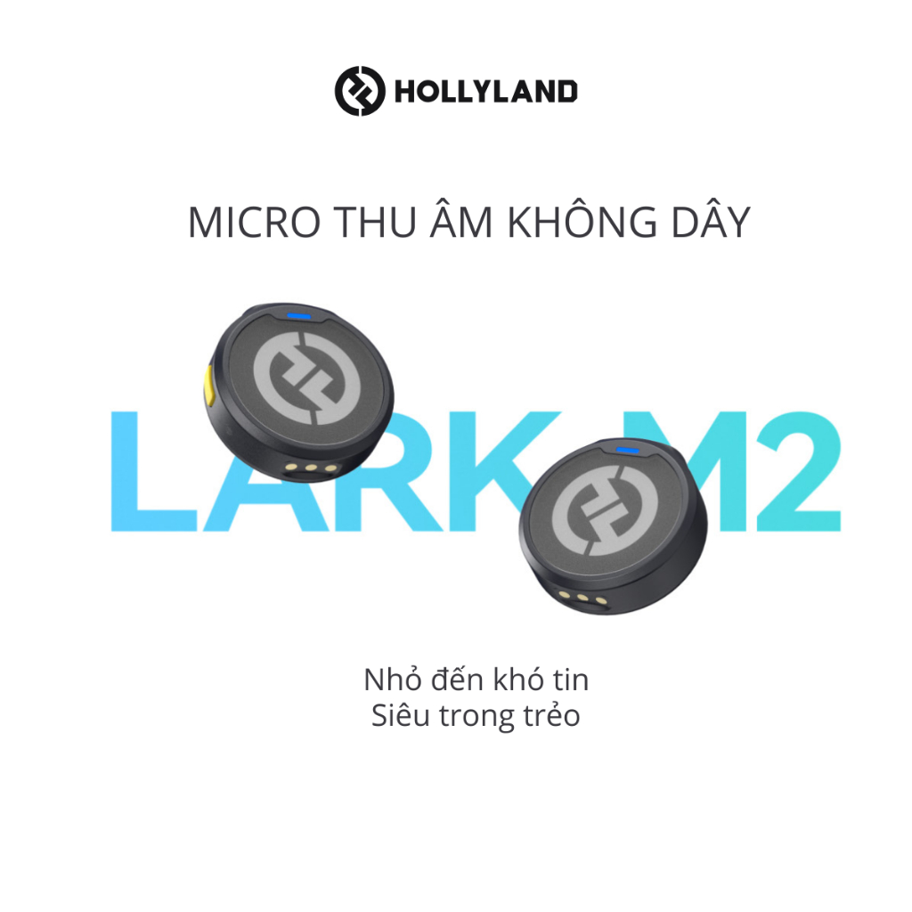 Bộ Micro không dây Hollyland Lark M2 (Shine Charcoal) | BigBuy360 - bigbuy360.vn