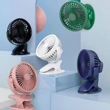 Quạt Kẹp Tích Điện, Quạt Sạc Mini Để Bàn Chắc Chắn Đa Năng,Kẹp bàn Xoay 720 Độ Sử Dụng Thời Gian Dài