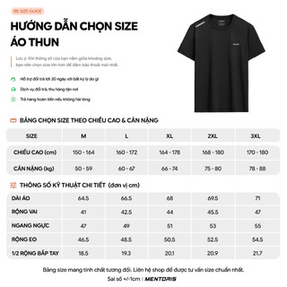 Áo Thun Nam MENTORIS Vải Thun Lạnh Cao Cấp, Form Regular Fit, Co Giãn Thoáng Khí, Mặc Thể Thao MTS01