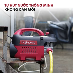 Máy xịt rửa xe cao áp FUJIHOME Nhập khẩu, máy rửa xe điều chỉnh bơm tăng áp lực nước ô tô xe máy gia đình đa năng