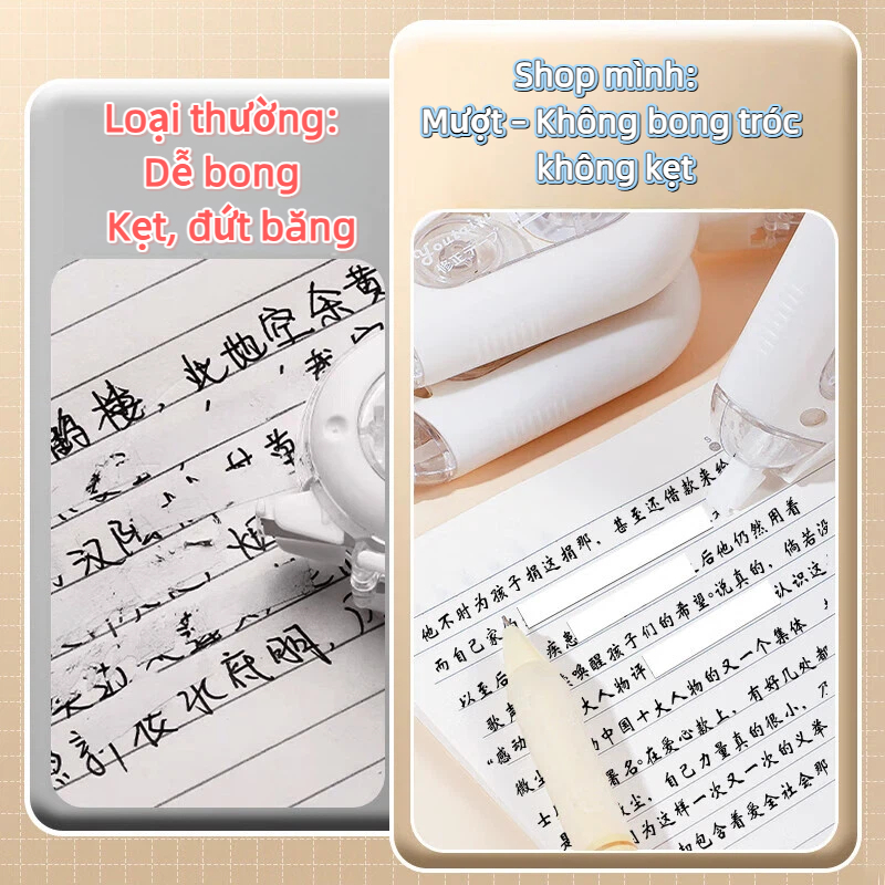 Băng Xóa 30M Siêu Mượt Không Ồn Chống Rơi Không Đứt Băng Che Phủ Tốt Dung Lượng Lớn Dễ Dùng Có Nắp Bảo Vệ