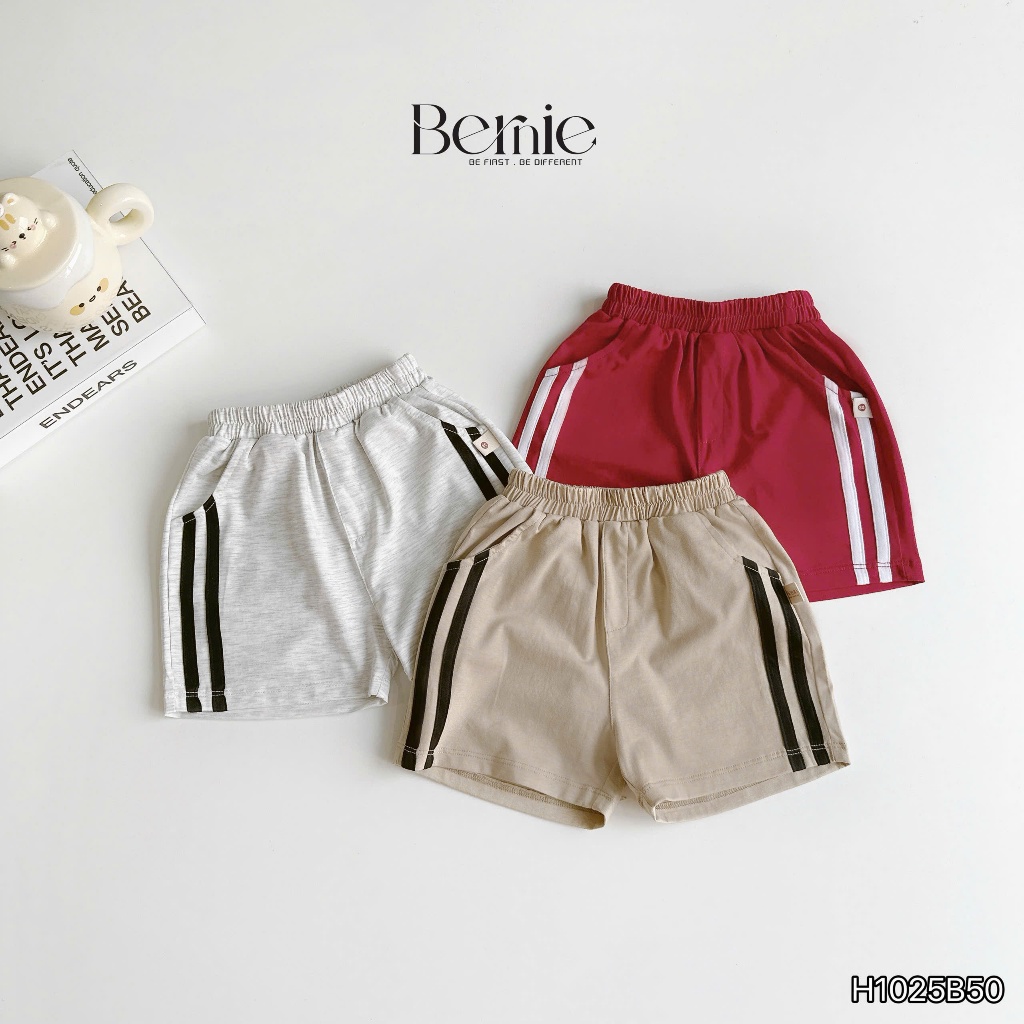 Bộ cotton bé trai in hoạ tiết, bộ thun phong cách thể thao vải cotton mềm mát cho bé