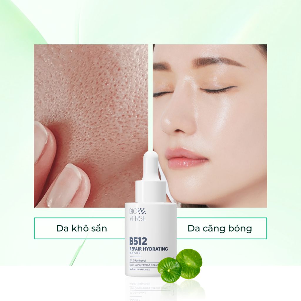 Serum dưỡng ẩm phục hồi Bioverse B512 Repair Hydrating Booster làm dịu cho da căng bóng 30ml | BigBuy360 - bigbuy360.vn
