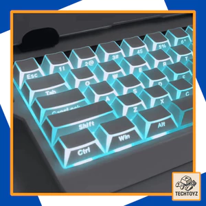 Keycap Folded Shadow Led Viền - PBT Siêu Dày - Cherry Profile - Keycap Xuyên Led
