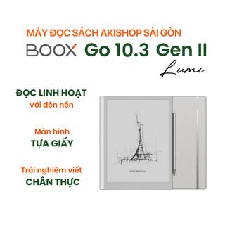 Máy đọc sách Boox Go 10.3 Gen II Lumi có đèn nền hỗ trợ kèm bút cảm ứng chính hãng - Kho HCM