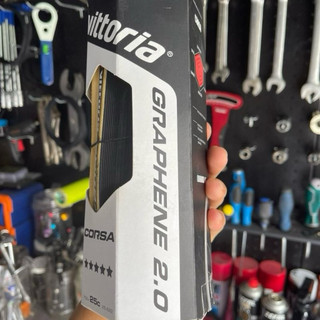 Vỏ Xe Đạp Đua Vittoria Corsa Graphene 2.0 700x25-28C Mật Độ Sợi 320 TPI hông vàng, Xe Đạp Đường Trường, Ấp Suất 120 PSI