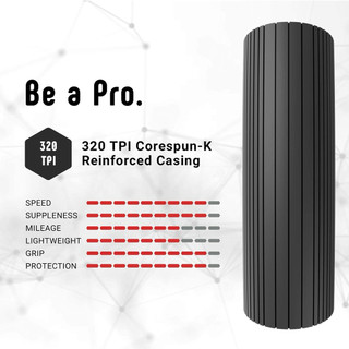 Vỏ Xe Đạp Đua Vittoria Corsa Graphene 2.0 700x25-28C Mật Độ Sợi 320 TPI hông vàng, Xe Đạp Đường Trường, Ấp Suất 120 PSI