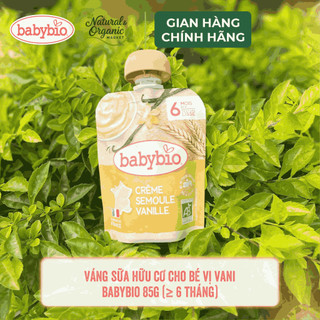 Thực Phẩm Bổ Sung Váng Sữa Hữu Cơ Cho Bé Nhiều Vị Thơm Ngon Babybio 85g ( Từ 6 tháng tuổi) - Natural Market