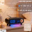 Loa Bluetooth Mini NS-998BT LED RGB, Đồng Hồ Nhiệt Độ, Loa Để Bàn Bluetooth 5.3 Âm Thanh Chất