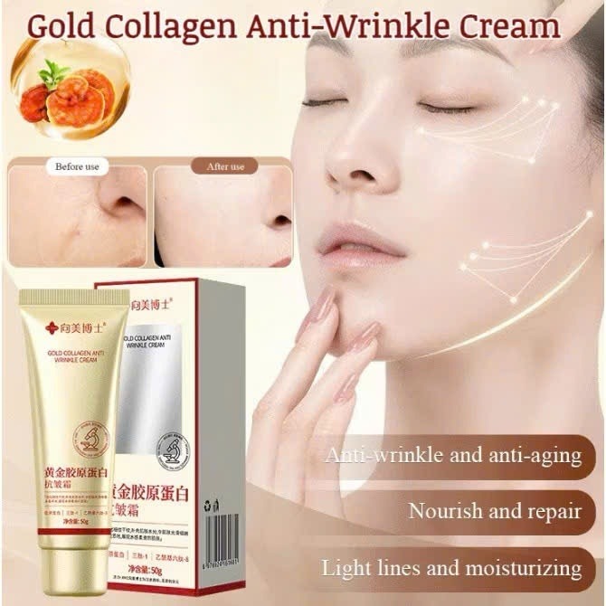 🔥🔥Mua 1 tặng 1🔥🔥Kem Chống Nhăn Gold Collagen 50G , Chống Lão Hóa,Kem Dưỡng Ẩm ,Kem Chăm Sóc Da