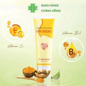 Sữa rửa mặt nghệ Thái Dương giúp làm mờ sẹo thâm, sát khuẩn vết thương và tạm biệt mụn, nám, tàn nhang (Chai 90g)