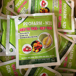 (200g) Phân bón NPK 20-20-20 PROFARM N20 nhập khẩu Bỉ - Xanh lá, Tốt rễ, Nuôi Trái, Rau màu, Cây Ăn Trái