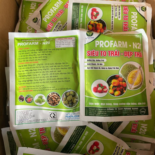 (200g) Phân bón NPK 20-20-20 PROFARM N20 nhập khẩu Bỉ - Xanh lá, Tốt rễ, Nuôi Trái, Rau màu, Cây Ăn Trái