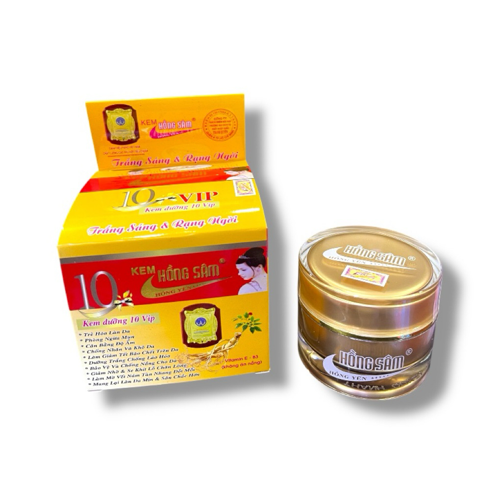 Kem Hồng Sâm Vip 10 Tác Dụng 30gram Chính Hãng