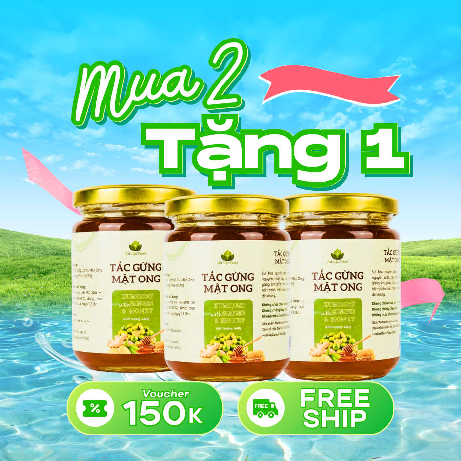 Tắc Gừng Mật Ong Đường Phèn - Hỗ Trợ Giảm Ho, Đau Rát Họng, 100% Từ Thiên Nhiên