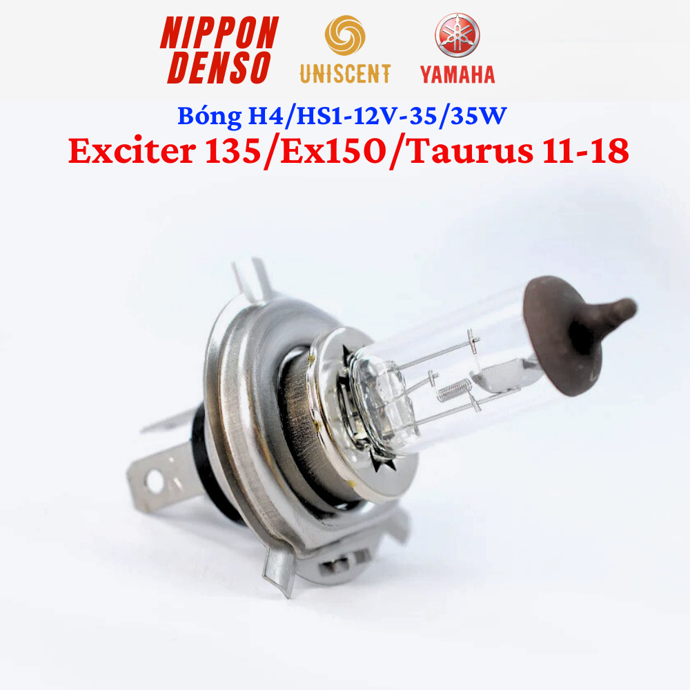 Bóng Đèn Xe Máy Halogen HS1 12V-35/35W- Exciter 135/Ex150/Taurus 11-18 NIPPON DENSO-Made In Thailand