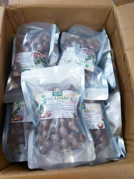1kg Túi Quả macca sấy nứt vỏ, sấy khô - Hạt cao cấp - Quả macca Đắk Lắk