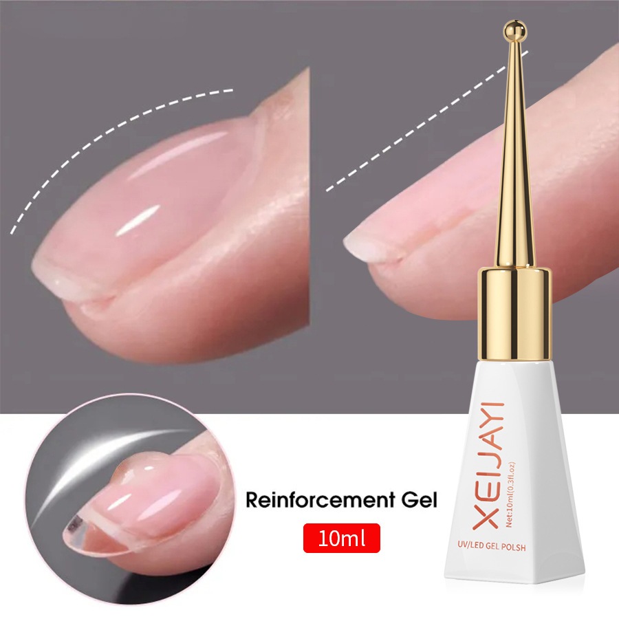 XEIJAYI 10ml làm móng mở rộng đế xây dựng keo san lấp mặt bằng gia cố 4 trong 1 chức năng keo dán móng nghệ thuật DIY