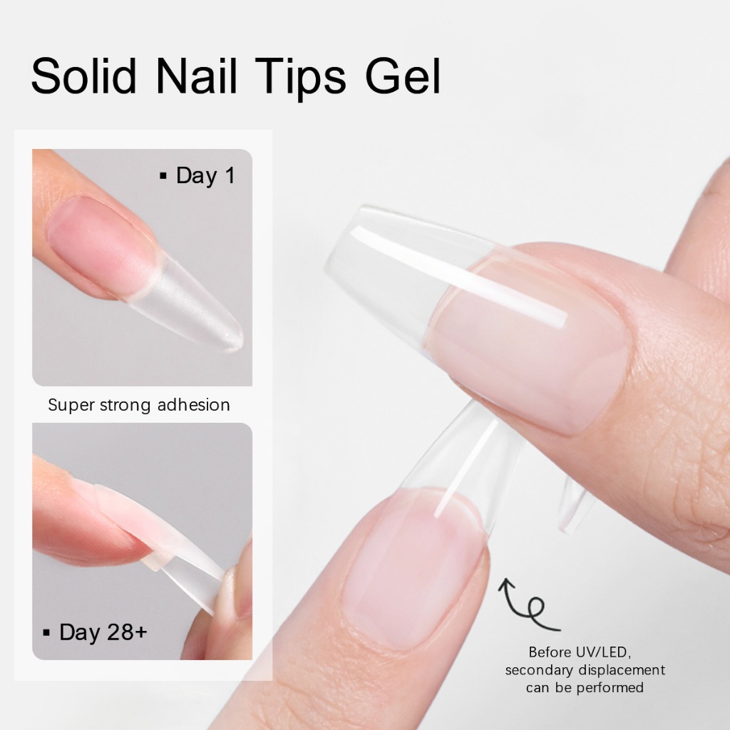 XEIJAYI 15g Sơn móng tay dạng gel đa năng mới có thể dùng để dán móng giả và phụ kiện, thích hợp cho tiệm làm móng