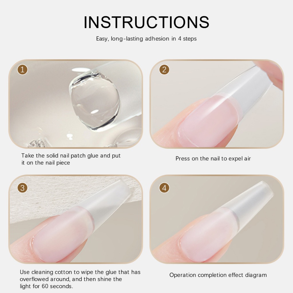 XEIJAYI 15g Sơn móng tay dạng gel đa năng mới có thể dùng để dán móng giả và phụ kiện, thích hợp cho tiệm làm móng