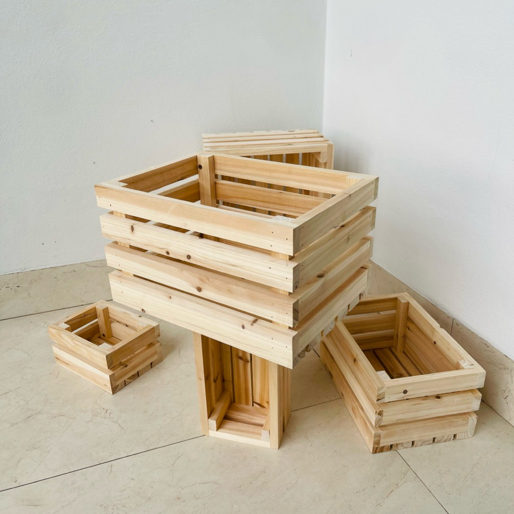 Kệ gỗ- Thùng gỗ- Thùng pallet gỗ tự nhiên đa năng tiện dụng nhiều kích thước