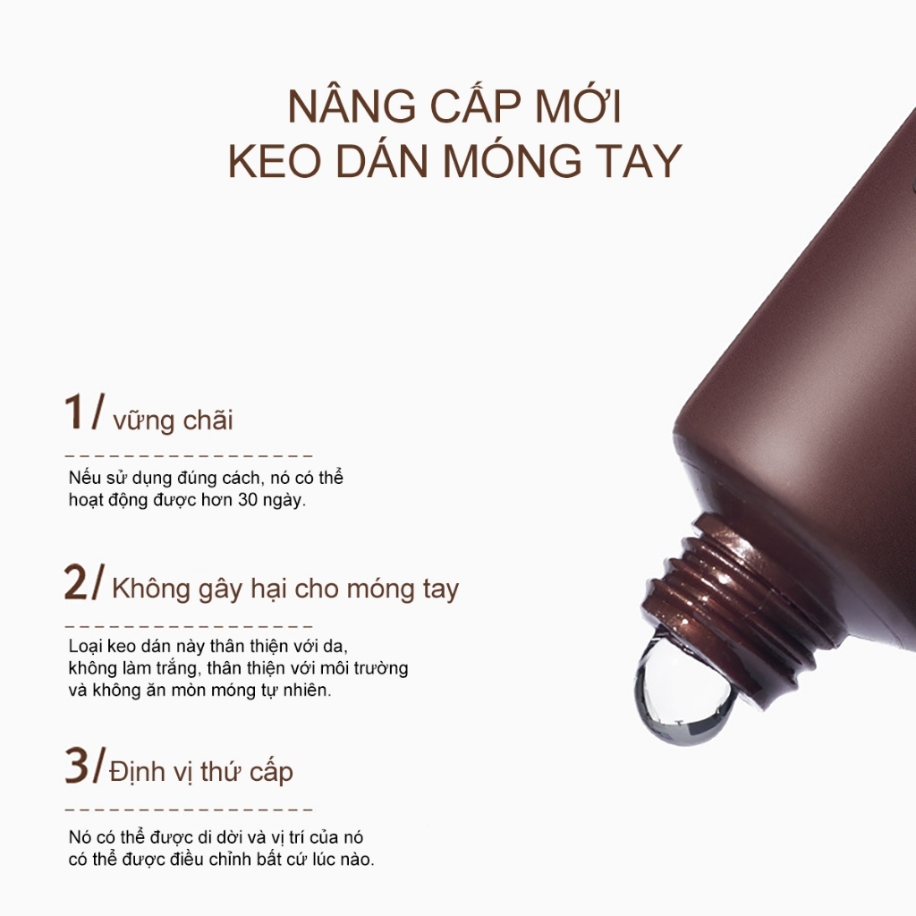 XEIJAYI 20g  Keo dán móng tay mới, thích hợp để dán móng giả và đá trang trí.