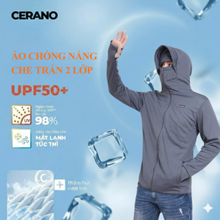 Áo Khoác Chống Nắng Nam Nữ 2 Lớp Che Trán Vải Thông Hơi Co Giãn Thoáng Mát, Chống Tia UV Cao Cấp