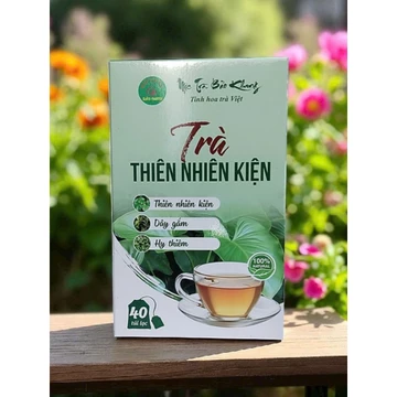 Hộp 40 gói trà thiên niên kiện Bảo Khang, trà thảo mộc thiên nhiên kiên, dây gắm, lá tốt, hy thiêm