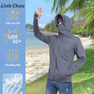 Áo Khoác Chống Nắng Nam Nữ 2 Lớp Che Trán Vải Thông Hơi Co Giãn Thoáng Mát, Chống Tia UV Cao Cấp