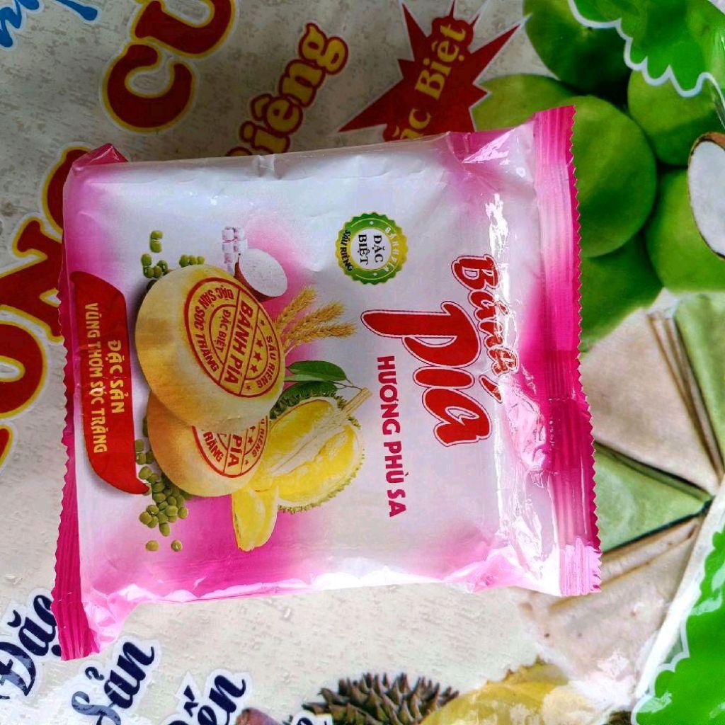 Bánh pía Hương Phù Sa ( lòng đỏ trứng nhuyễn như hình ) 400g -- đặc sản Vũng Thơm Sóc Trăng