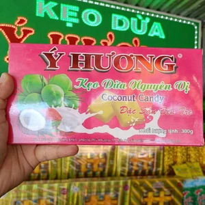 Kẹo dừa nguyên vị Ý Hương 300g -- đặc sản Bến Tre ( kẹo gói tay, kẹo trần, kẹo gói giấy...)