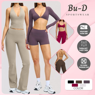 Đồ tập gym nữ, thể thao, yoga chất Poly cao cấp, áo dây chéo, tank yếm,tay dài, quần ngắn, dài, loe(mã 201)