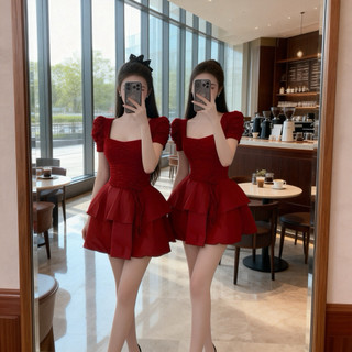 váy ren phối tơ tầng tôn dáng dành cho nữ