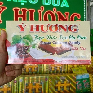 Kẹo dừa sọc cacao Ý Hương 300g -- đặc sản Bến Tre ( kẹo gói tay, kẹo trần, kẹo gói giấy...)