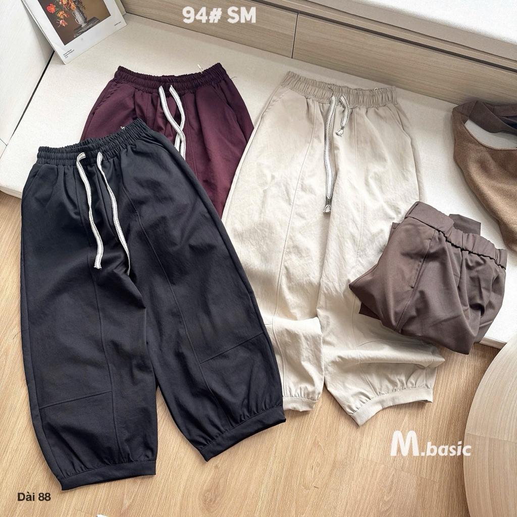 Quần Dài Nữ Kaki Mềm Form Thụng Bo Viền, Quần Nữ Cạp Cao Tôn Dáng Dễ Phối Đồ | SANA CLOSET #94