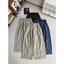 Quần Dài Kẻ Nữ Dáng Suông Basic Chất Mềm Đẹp Mát Cạp Khóa Lưng Chun Hack Dáng | SANA CLOSET #9250