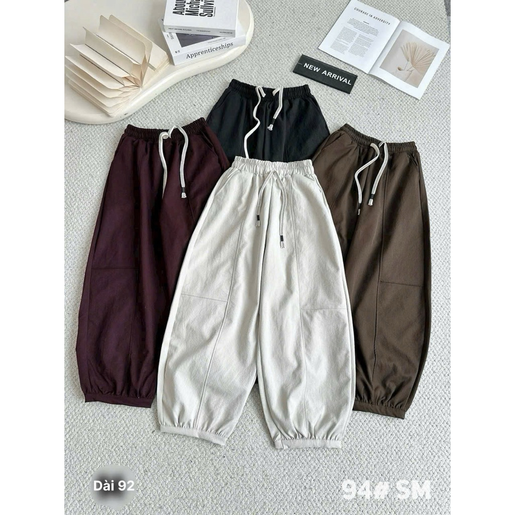 Quần Dài Nữ Kaki Mềm Form Thụng Bo Viền, Quần Nữ Cạp Cao Tôn Dáng Dễ Phối Đồ | SANA CLOSET #94