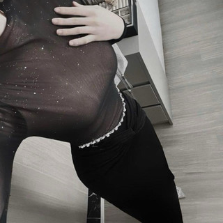 Váy body nhũ phối đá cổ tròn và cổ tròn